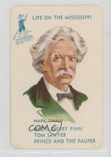 1950s EE Fairchild All Fair Authors-A Card Game Red Back Mark Twain 0kb5