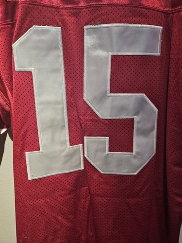 San Francisco 49ers On Field Jersey Reebok Sz54 Red Michael Crabtree #15 NFL - Picture 2 of 17
