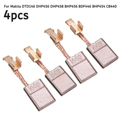 4PCS Carbon Brushes For DTD146 DHP456 DHP458 BHP456 BDF446 BHP454 - UK