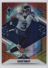 2021 Panini Phoenix Rookie Fire Burst Caleb Farley #151 7l6