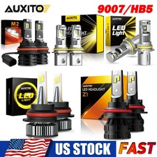 2x AUXITO HB5 9007 LED Headlight Bulbs High Low Beam Conversion Kit White Bright