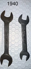 Vintage 01A 1940 Ford Open End Tool  Kit Wrenches 1/2 X 7/16” and 9/16” X 5/8”