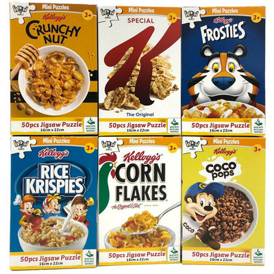 Kellogg s Mini-Puzzle Set   6er Set mit je 50 Teilen (YWOW 190231)