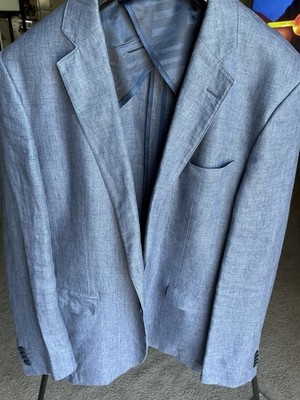 DANIEL HECHTER SLIM FIT MODENA IMOLA SUIT  LINEN, XL, (350$).