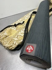 Manduka eKO Yoga Mat 5mm Thickness Midnight Color with Carry Tote Bag, Pilates