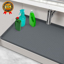 Waterproof under Sink Mat, 28" X 19" Silicone under Sink Mats for Kitchen