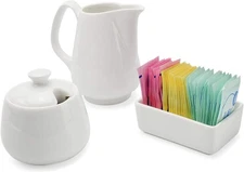 Sugar and Creamer Set, 3pc Set- Darware