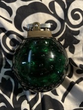 Vintage Hand Blown Murano Green Table Lighter