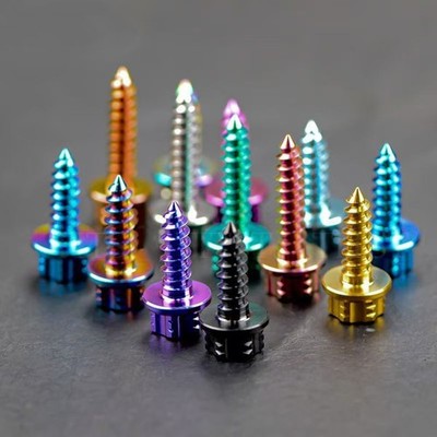 M4 M5 M6 Titanium Bolt Self Tapping Screws Torx Head 15 17 20 25mm Fastener 6pcs