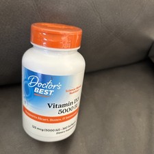 Doctor's Best VITAMIN D3, 5.000 IU, 360 Soft gel