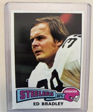 Ed Bradley -  1975 Topps #396 - Pittsburgh Steelers / Wake Forest Demon Deacons