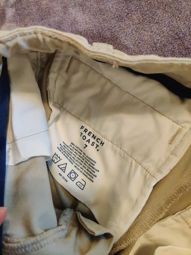 Girls French Toast School Khaki Uniform Shorts Size 7 - Picture 5 of 6