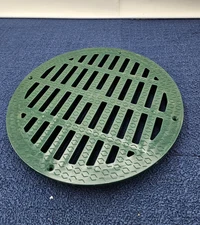 Polylok 3017-G Drainage Green Grate Round For Polylok Catch Basin & Riser