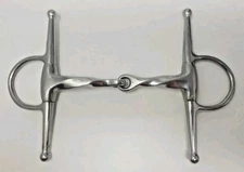 Stainless Full Cheek Slow Twist Snaffle English Horse Bit  5 1/4" Equestrian