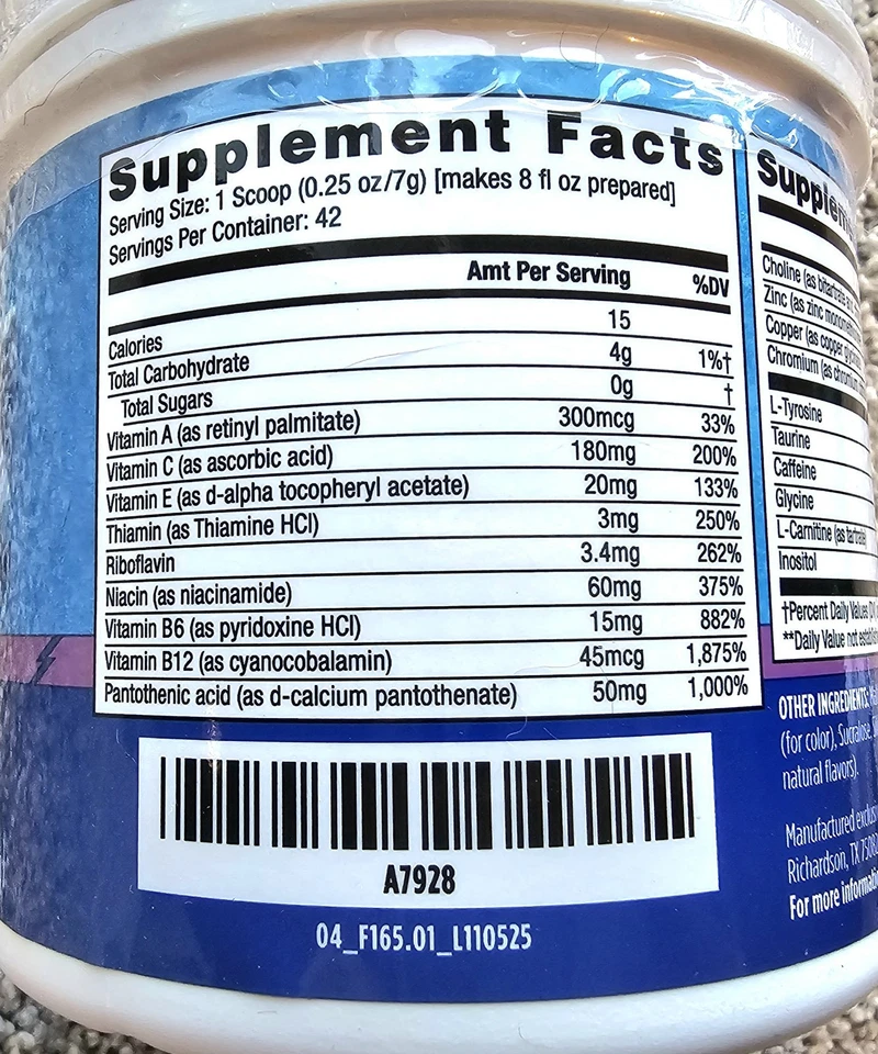 Suplemento de vitaminas y aminoácidos AdvoCare Spark SNOWBERRY - Focus EDICIÓN LIMITADA Foto 3 de 4