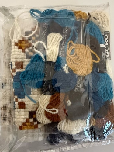 Guro Garn Pute Kissen Azteken Handarbeit Kissen Set T-8107 Norwegen teilweise Vintage - Bild 3 von 4