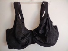 BALI 38DD BLACK womens bra LIFT Style DF3353 underwire LIVE IT UP stretch