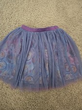 Disney Frozen Layered Tutu Skirt Tulle Princess Size XS 4-5 Purple Lavender