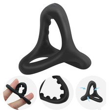 3in1 Penis-Extender-Enlarger-Sheath-Male-Enhancer-Ball-Stretch-Sleeve-Girth-Ring