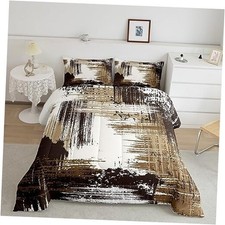 Abstract Comforter Set Size, Modern Abstract Art Bedding Set King Multi 09
