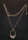 SWAROVSKI Silver Tone Necklace w/ Multi-Colored Pendant of Blue, Purple, Pink  — photo 2