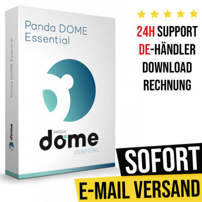 Panda Dome Essential 2026 | 1PC, 3PC, 5PC, 10PC,Unbegrenzte User | 1, 2, 3Jahre