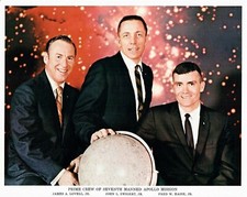 Vintage NASA Apollo 13 Crew, Astronauts, Launch, and Views of Moon Earth