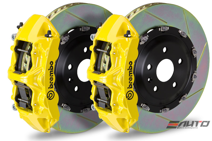 Brembo Front GT BBK Brake 6pot Yellow 380x34 Slot Ferrari 612 Scaglietti 04-11