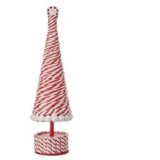 15" PEPPERMINT TREE Linear Striped Candy Cane Holiday CHRISTMAS RAZ 4216132 NEW