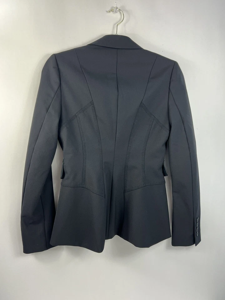 Blazer Victoria's Secret para mujer talla 4 negro 1 botón 4 puños con botones Foto 4 de 4