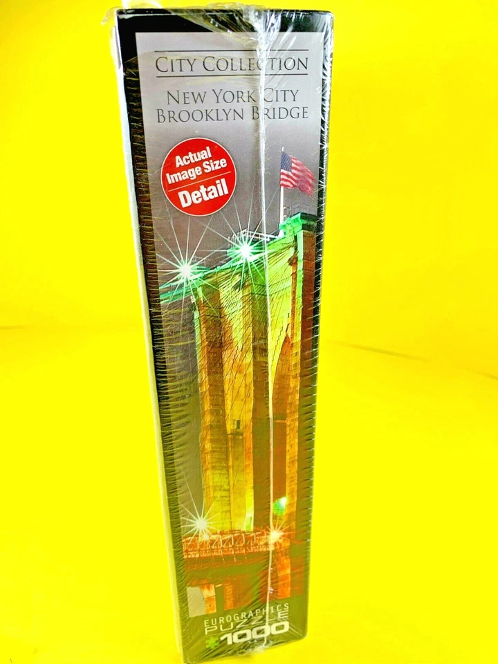 New York City - Brooklyn Bridge 1000 Pc Jigsaw Puzzle Eurographics New  - Image 4 of 4
