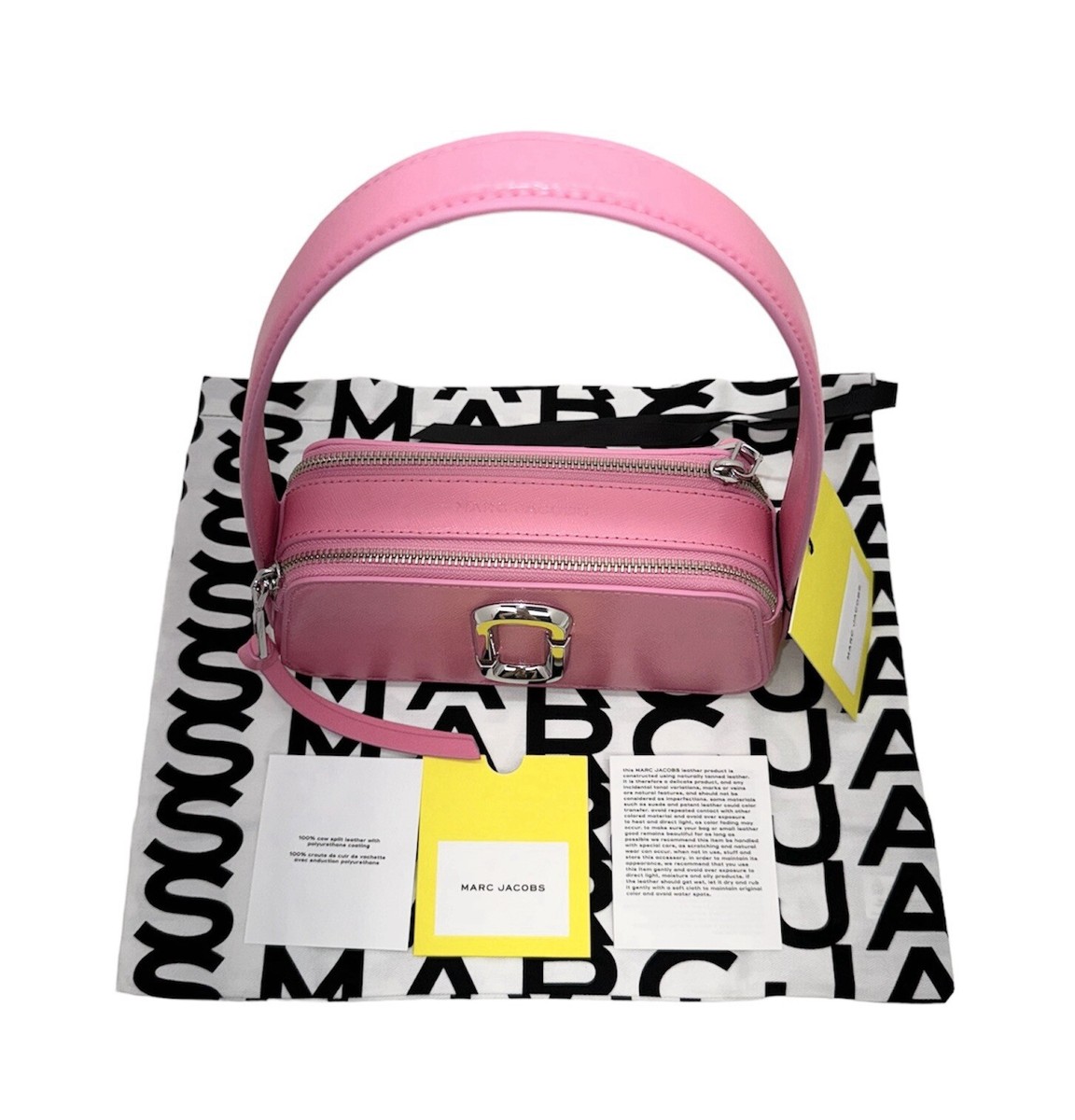Marc Jacobs New With Tags The Slingshot Pink Leather Handbag