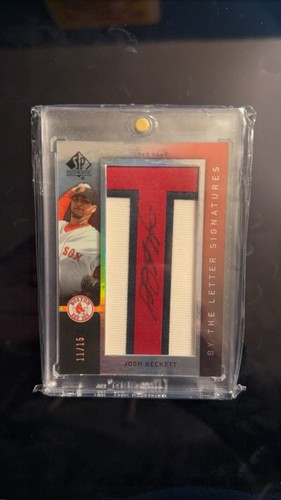 Josh Beckett #BL-8 2007 SP Authentic By the Letter Signatures card