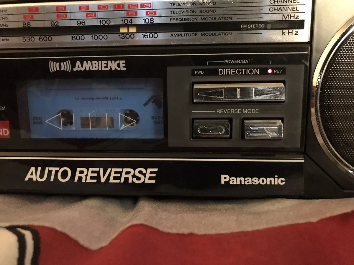 Vintage Panasonic Ambience Radio/Cassette Boombox Model RX-FM45 Made In Japan