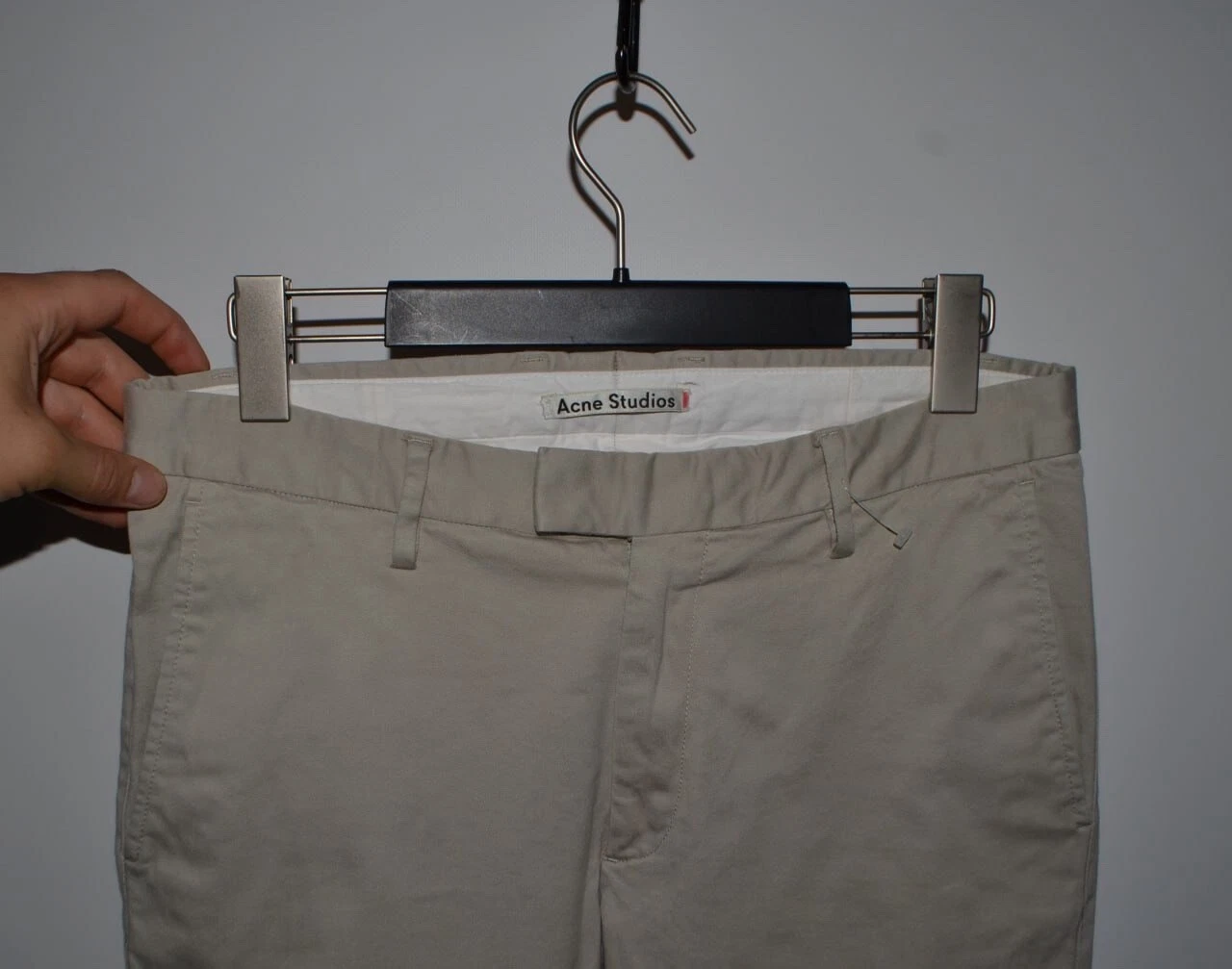 Pantaloni da jogger Acne Studios SS15 Max Twill chino tagliati sottili