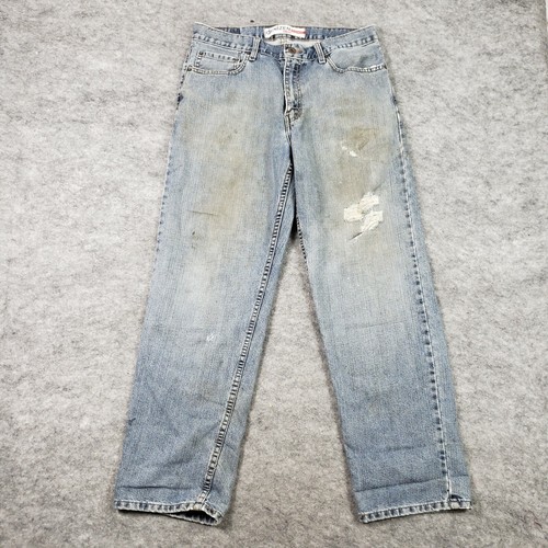 Mens Relaxed Fit Jeans 33x30 Dirty 