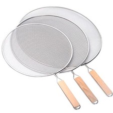 3 Pieces Grease Splatter Screen for Frying Pan Splatter Guard Mesh Stainless St
