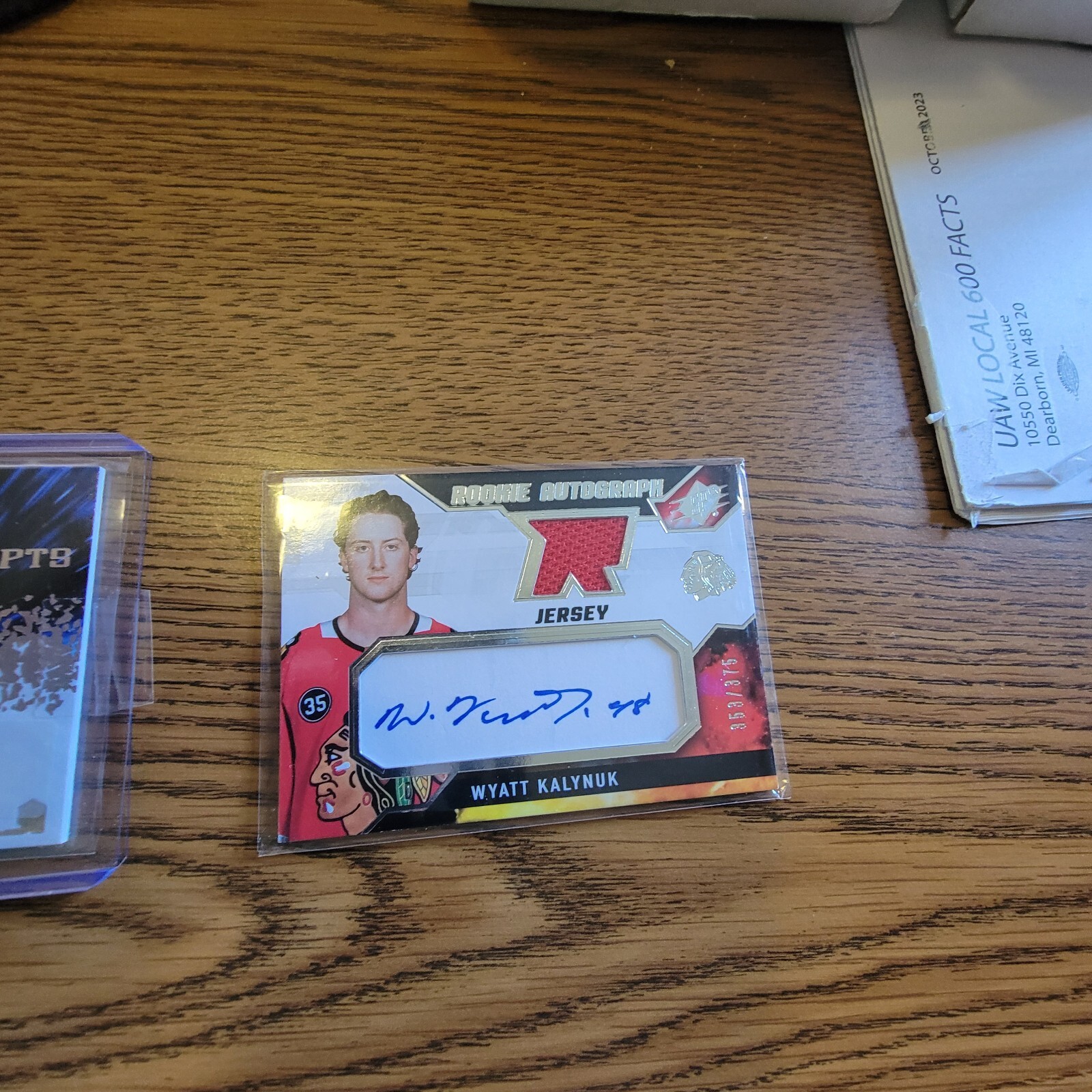 2021-22 spx hockey rookie autograph jersey spectrum. winning materials super - Picture 9 of 16