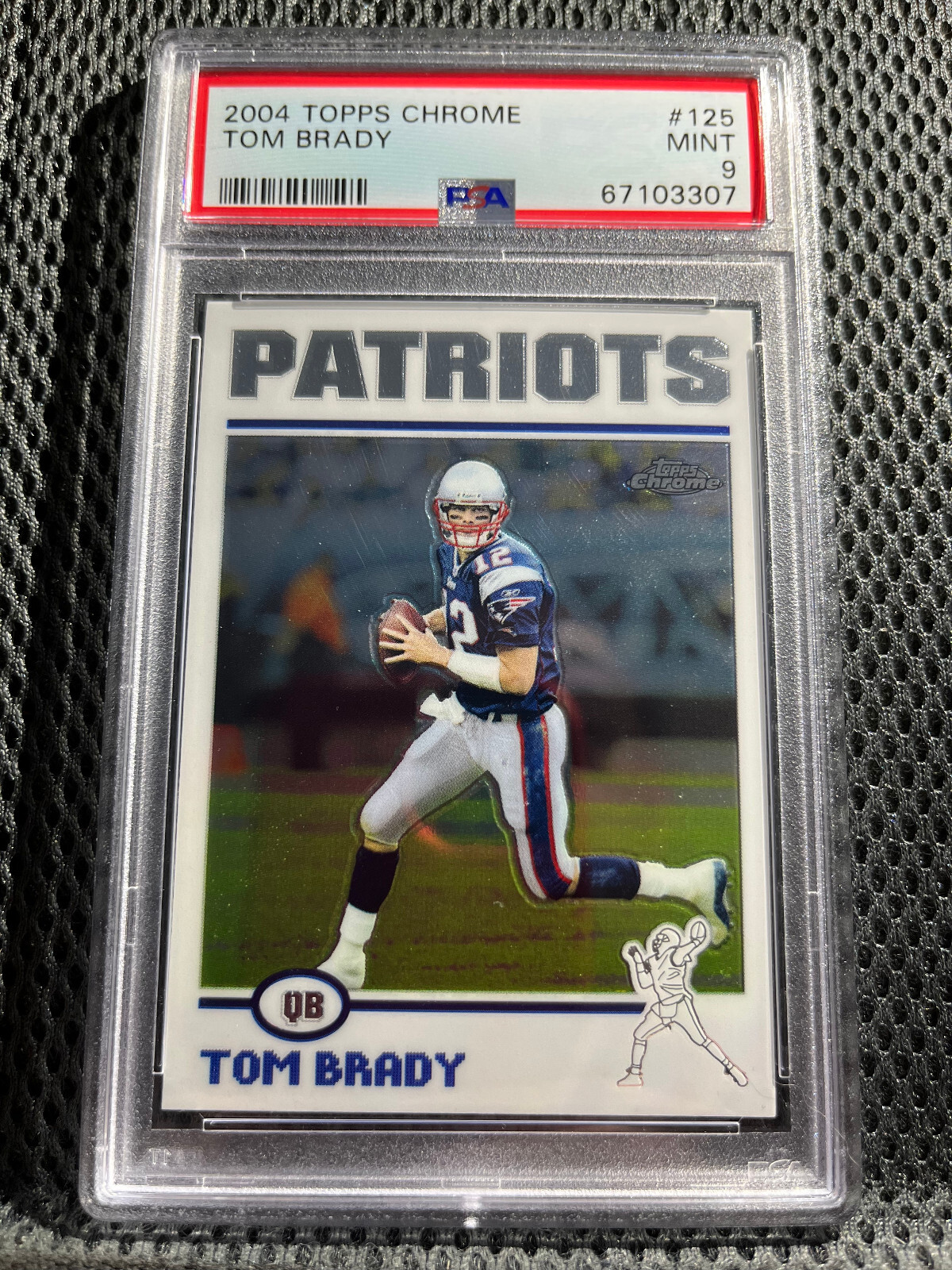 2004 TOPPS CHROME #125 TOM BRADY PSA 9 MINT PATRIOTS