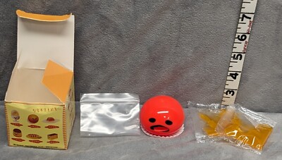 Squishy Puking Gudetama Egg Yolk Slime Slurp Ball Toy Orange New-Open Box 