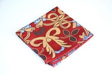 Lord R Colton Masterworks Pocket Square - Jacaranda Ruby Gold Silk - 75 Retail