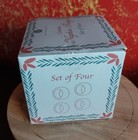 WILD EYE DESIGNS Set Of 4 Christmas  Ceramic Santa Claus Napkin Rings - NIB  — photo 4