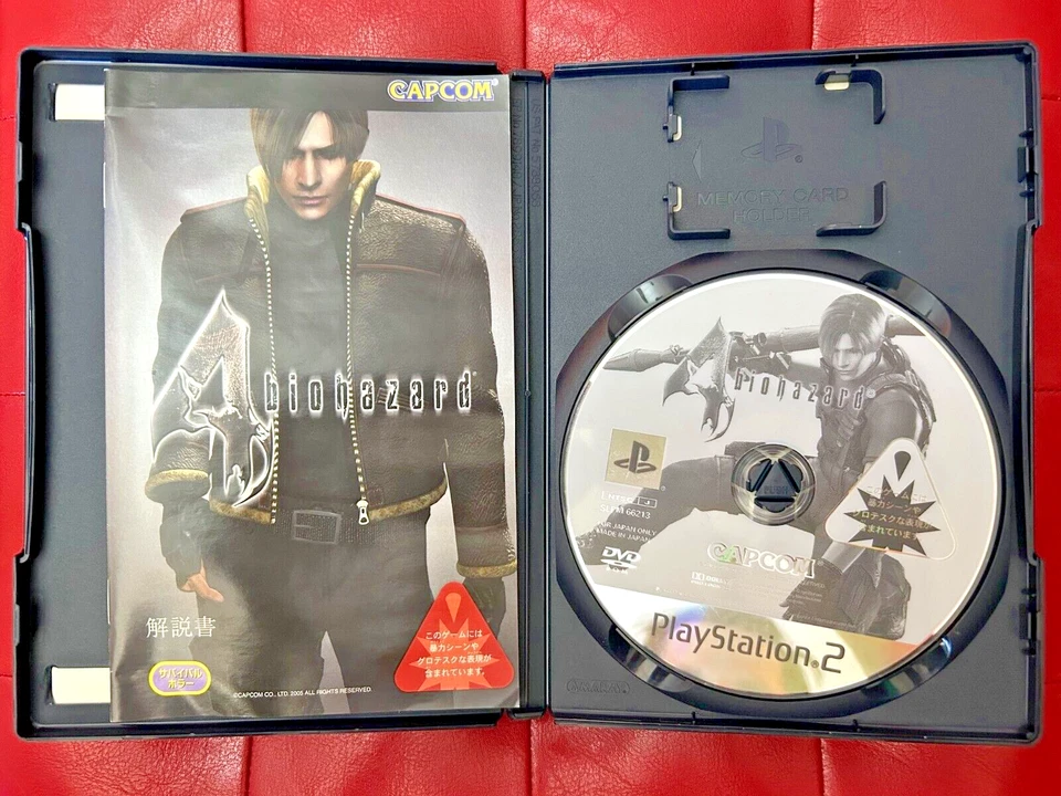 Resident Evil 4 Biohazard PlayStation 2 в коробке *японский импорт регион заблокирован PS2 - Изображение 4 из 4