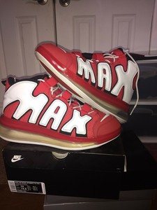 nike uptempo 720 red white black