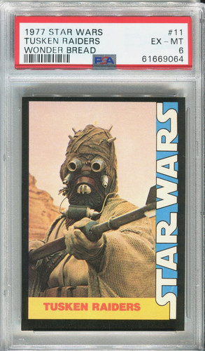 1977 Wonder Bread Star Wars #11 Tusken Raiders — PSA 6