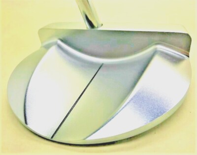 Putter Lungo EGK 48/49" Destro – Testa Mallet 480g – Impugnatura Avvolgente Bianca/nera O Super Stroke