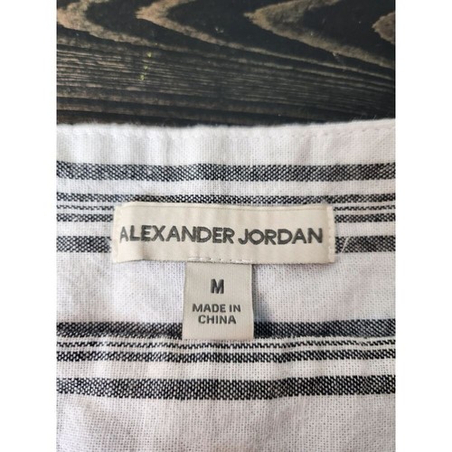 Alexander Jordan Women's Square Neck Short Sleeve Dress Med Grey/white - Picture 6 of 6