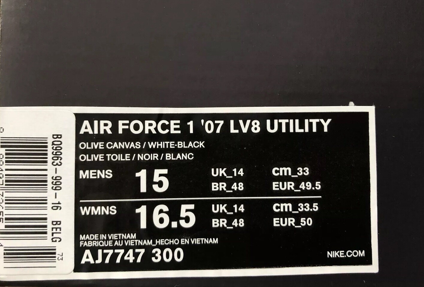 air force 1 lv8 olive
