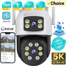 10MP 5K PTZ WiFi IP Camera Security Color Night Vision Auto Track CCTV Cameras