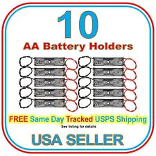 Battery Holder Box Case 1 AA 2A size 1.5V Clip Type Wire Leads US Stock